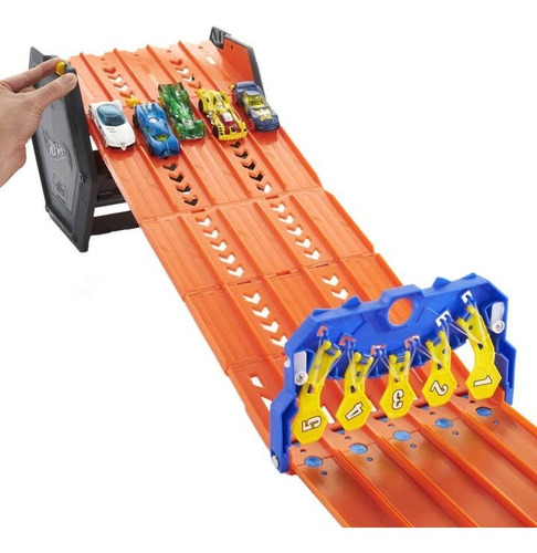 Imagem 5 de 6 de Pista Corrida Portátil Hot Wheels Roll Out Action - Mattel