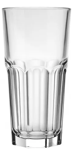 Set X48 Vasos Vidrio Grueso Resistente Facetado Durax Oslo