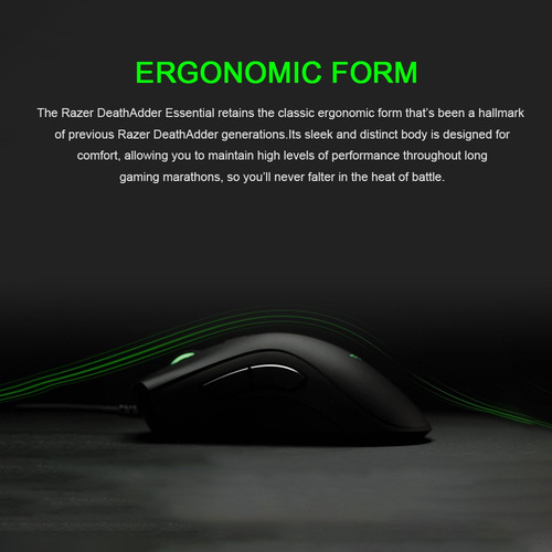 Imagem 7 de 10 de Mouse Gamer Com Fio 6400dpi Razer Deathadder