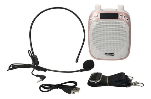 / Amplificador Con Micrófono Con Cable Recargable De Voz