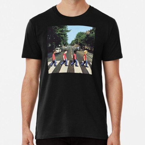 Remera Emoji Abbey Road Algodon Premium