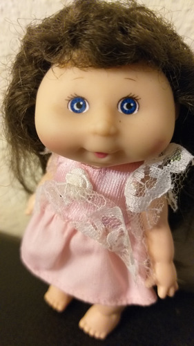 Mini Cabbage Patch, Mattel 1995, Vinil, Cabello Largo (Usado)