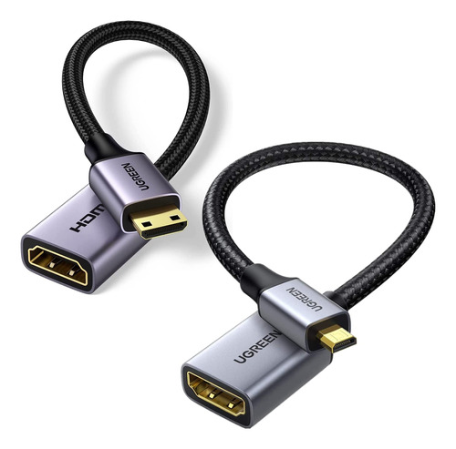 Ugreen Adaptador Micro Hdmi Mini Carcasa Aluminio