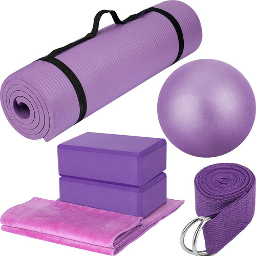 Junkin Kit De Inicio De Yoga De 7 Piezas Juego De Tapetes De