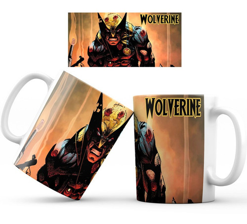 Mug Taza Wolverine Lobezno Superheroe Marvel 002