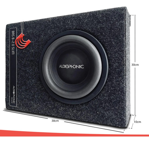 Imagem 3 de 7 de Caixa Amplificada Pequena Sub 8 Polegadas Audiophonic 400w