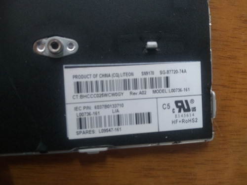 Teclado Hp Modelo Lo0736-161 Se Vende Por Tecla O Completo (Usado)
