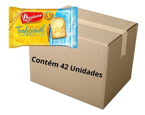 Torrada Salgada Bauducco Sachê 15g Pacote Com 42 Unidades