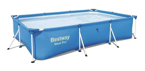 Imagen 1 de 3 de Alberca estructural rectangular Bestway 56404 con capacidad de 3300 litros de 3m de largo x 2.01m de ancho azul