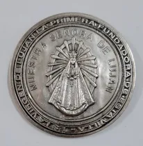 Comprar Medalla Cunero De Ntra. Sra. De Luján-80 Mm - Metal Plateado