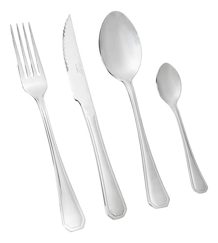 Set X 48 Cubiertos Otten Ambar Acero Inoxidable
