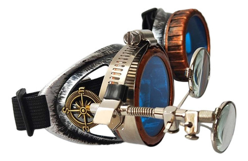 5 Mujeres Hombres Steampunk Gafas Fiesta Lupa Ocular Foto