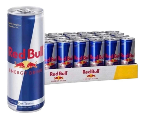 Imagen 1 de 2 de Red Bull Energy Drink Lata 250ml Pack 24 Unidades - Sufin
