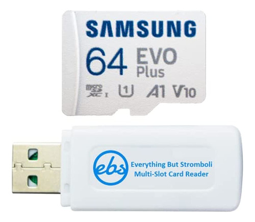 La Tarjeta De Memoria Samsung Micro Sdxc Evo Plus De 64 Gb P