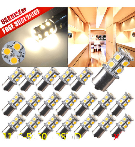 20 X Blanco Cálido 1156 Camper Rv Trailer 13-smd 1141 1003 I