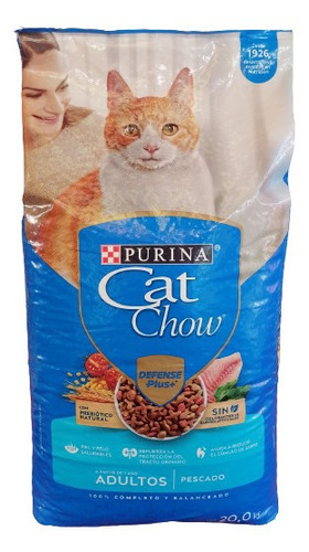 Cat Chow Adulto Sabor Mariscos Bulto Con 20 Kg 