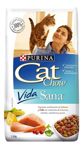 Comida Alimento Cat Chow Gatos Vida Sana 500gr
