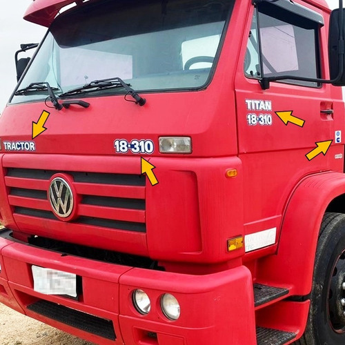 Kit Adesivo 18-310 Titan Tractor Caminhão Volkswagen Cummins