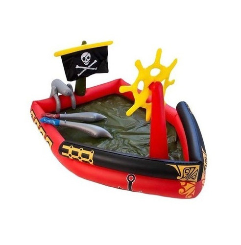 Pileta Pelotero Inflable Barco Pirata 190x140x96 Cm - Luico