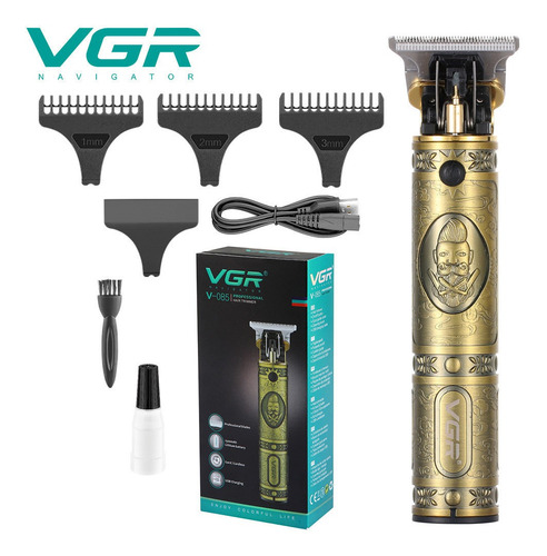 Máquina Cortapelos Patillera Vgr Inalámbrica Profesional Mw