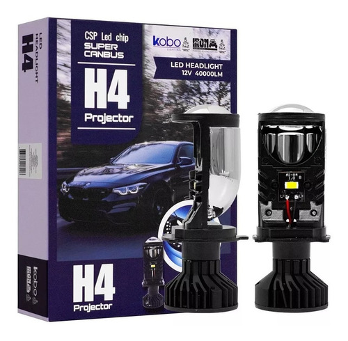 Kit Foco Led Canbus Csp Lupa H4 Proyector Premium Alta Baja