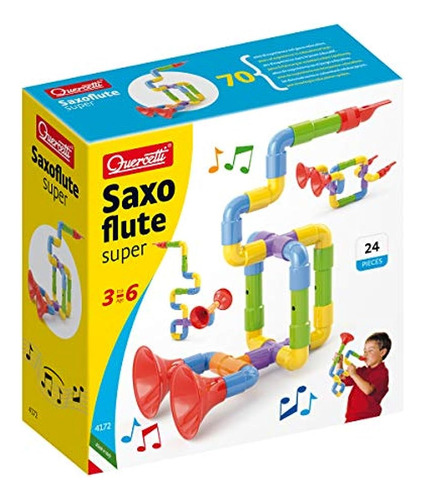 Quercetti Super Saxoflute Customizable Musical Instrument