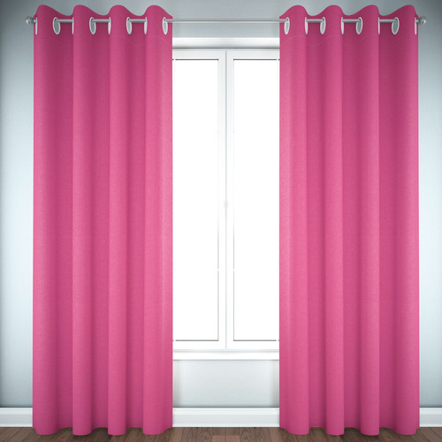 Cortina Sala Ou Quarto 3.00x2.50 Grande!!! Cor Rosa pink