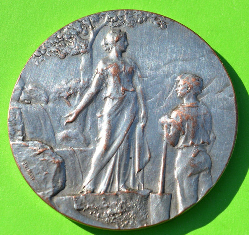 Antigua Medalla Dique De Embalse Rio Iii Cordoba 1911 #