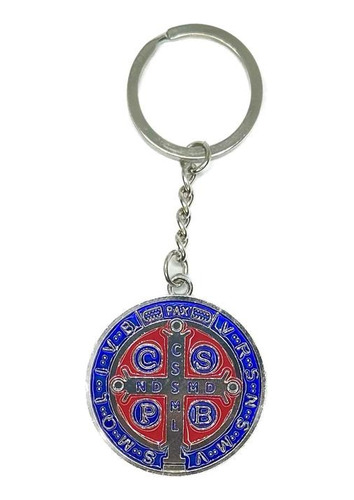 Kit 10 Medalhas São Bento Azul Proteção No Alcance Das Mãos