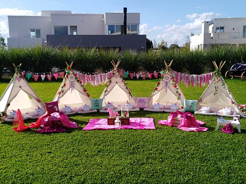 Alquiler Carpitas Tipi Pijamada, Spa Party Con Coord Fiesta