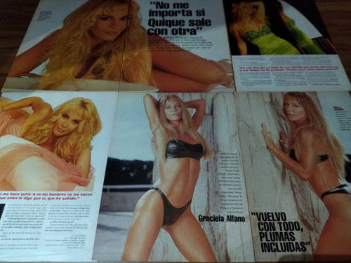 (t340) Graciela Alfano * Clippings Revista 12 Pgs (Usado)
