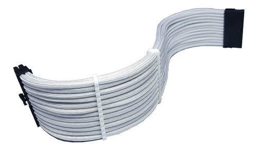 Imagem 7 de 8 de Kit 4 Cabos Extensores Sleeve Premium Tcl Full Branco Hof