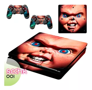 Skin Consola Ps4 Adhesivo Chucky Retro Pelicula Gamer Vinil