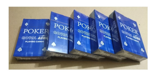 Oferta: 5 Paquetes (mazos) De Poker Plastificadas