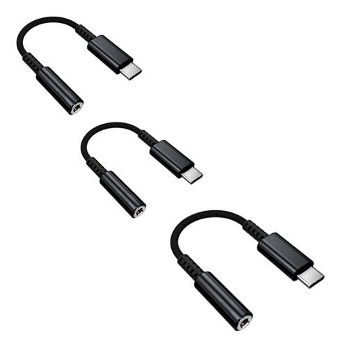 Adaptador Audio Tipo C A Jack 3.5mm (3 Unidades)