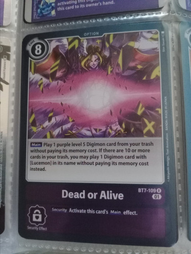 Dead Or Alive Carta Tcg Digimon Brillante