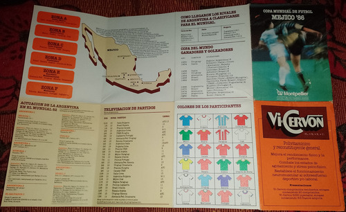 Fixture Mundial De Fútbol México 86 (sin Escribir) (Usado)