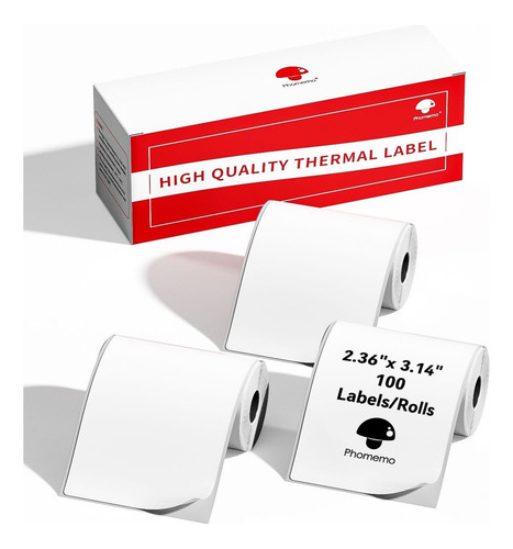 Etiquetas Térmicas Adhesivas De 3 Pulgadas Para M221/m220 Color 60x80-white