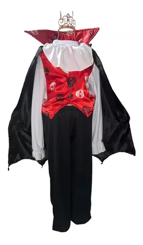 Fantasia de Halloween Infantil Masculino Vampiro Conde Drácula no