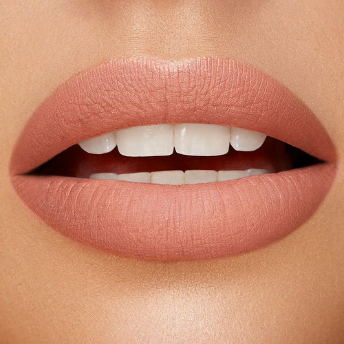 Lápiz labial Kiko Milano Velvet Passion Matte Color 302, color beige y rosa