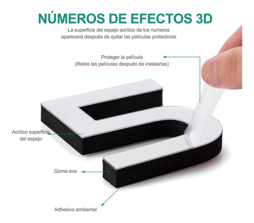 Imagen 2 de 7 de Reloj De Pared Apto Para Paredes, Reloj De Pared Digital 3d