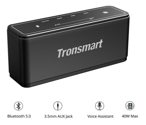 Bocina Bluetooth Tronsmart Mega 40w ,nfc , Deep Bass ,touch