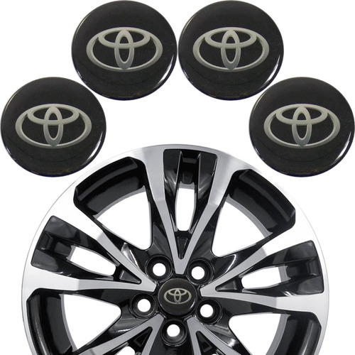 Adesivos Emblema Resinado Roda Toyota 56mm Cl3 Fk