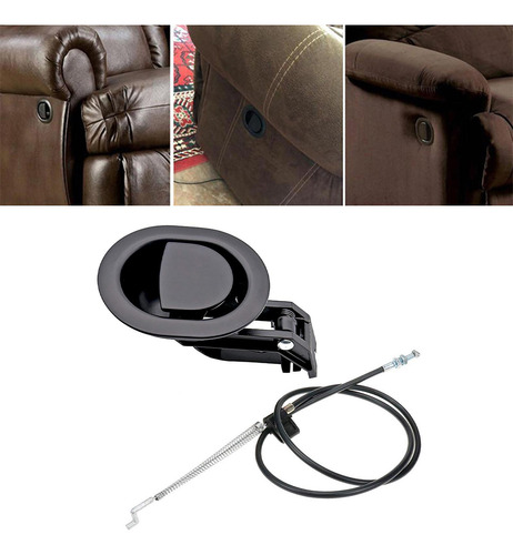 4 Tirador Negro Resistente Para Sofá Reclinable, Se Adapta