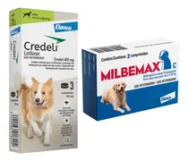 Comprar Milbemax Cães 5-25 Kg Com 2 Comp + Credeli 11-22kg 3 Comp