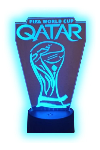Lampara 3d Ilusion Copa Mundial De La Fifa Qatar Bas Ne  Sc
