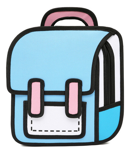 2d Drawing Mochila Escolar De Dibujos Animados Para Adolesce