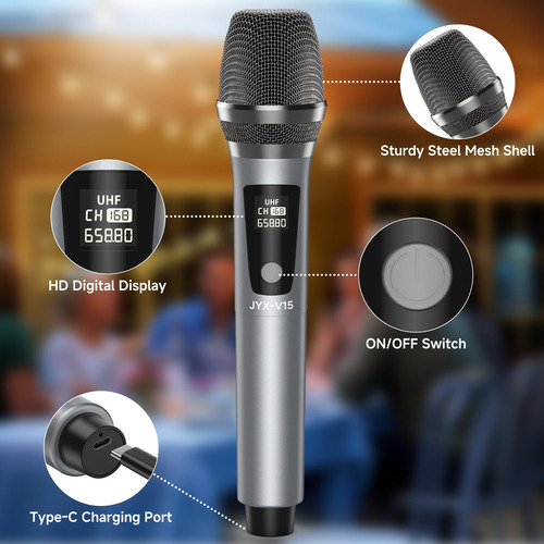 Micrófono Inalámbrico Jyx Professional Uhf Metal Handheld Mi