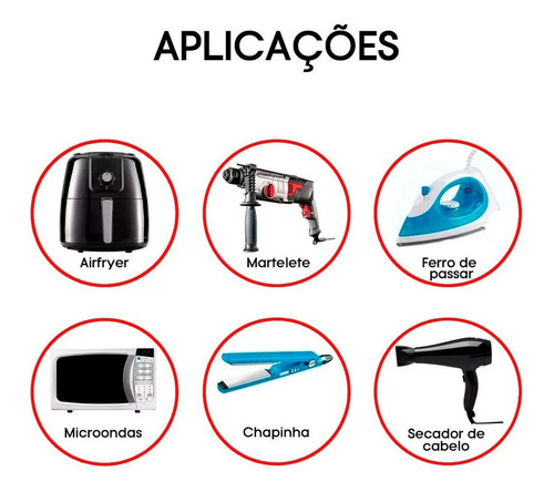 Extensão Eletrica 20 Metros 20a Cabo Pp 2x1,5mm Pinos De 20a