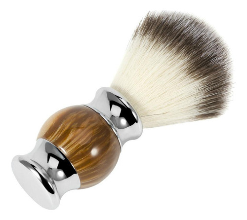 Z Escova De Barbear Masculina Com Alça De Resina,